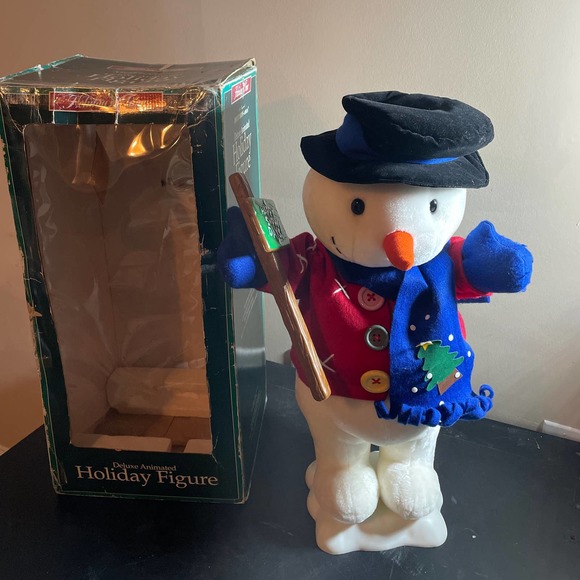 Vintage Holiday Time Animated Christmas Snowman TESTED/WORKING - Picture 3 of 7